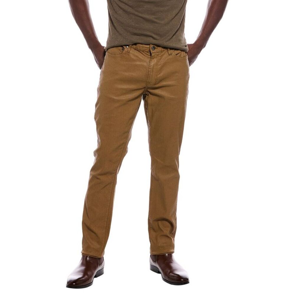 John Varvatos Mens Tapered Fit Trouser, Brown